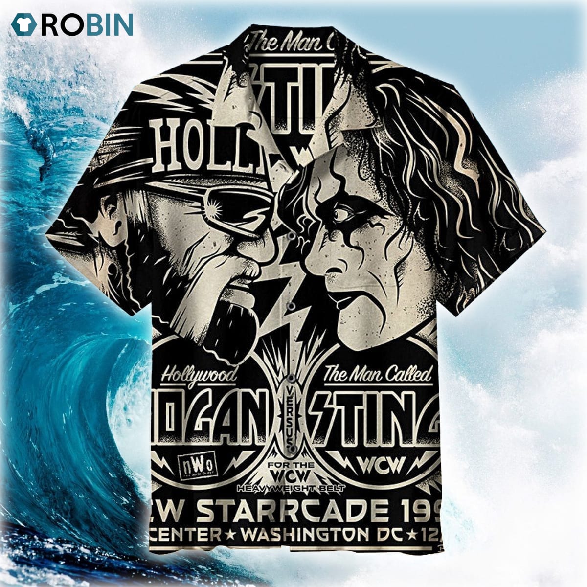 Hollywood Hdgan Vs The Man Called Sting Hawaiian Shirt