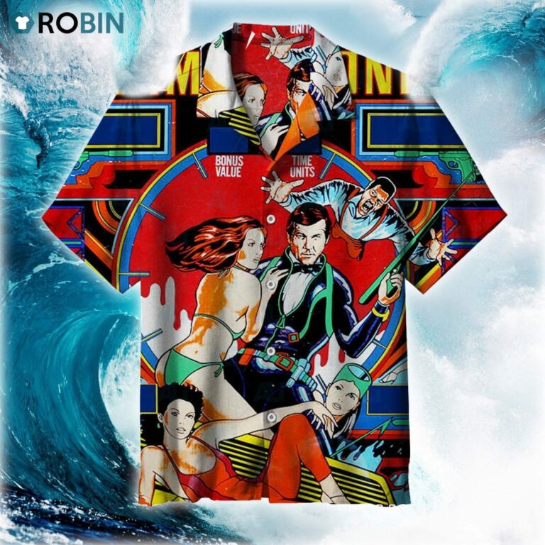 James Bond Pinball Unisex Hawaiian Shirt