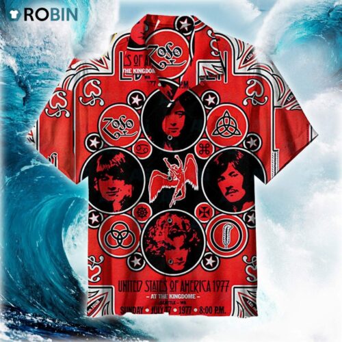 Led Zeppelin 1977 Universal Hawaiian Shirt RobinPlaceFabrics Reviews on Judge.me