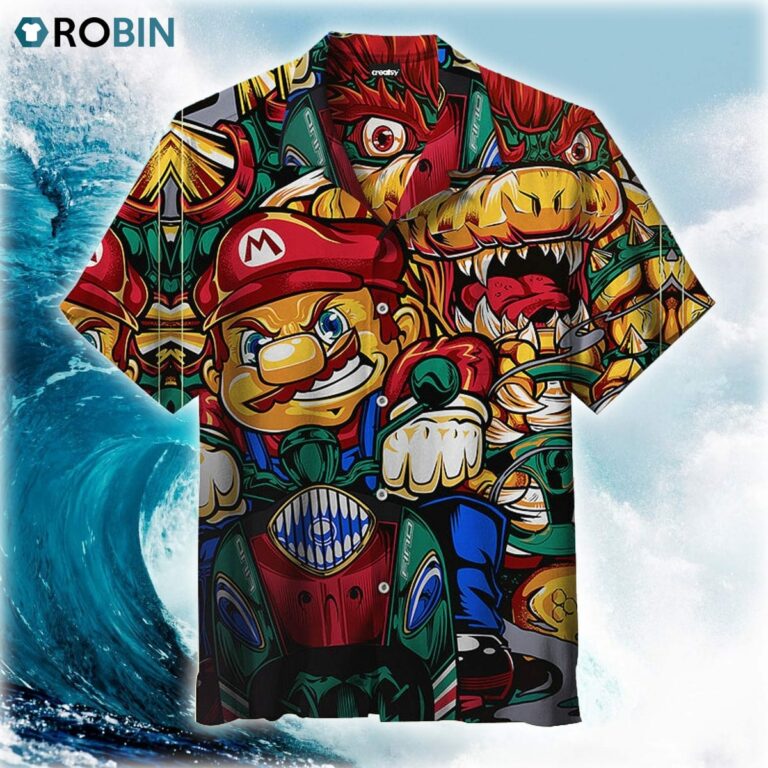 Mario Brothers Racing Hawaiian Shirt
