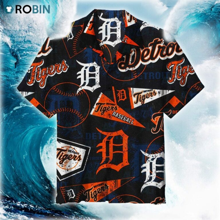 Mlb Detroit Tigers Vintage Hawaiian Shirt