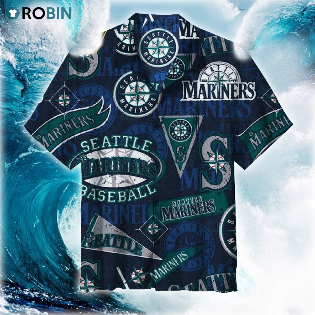 Mlb Seattle Mariners Vintage Hawaiian Shirt