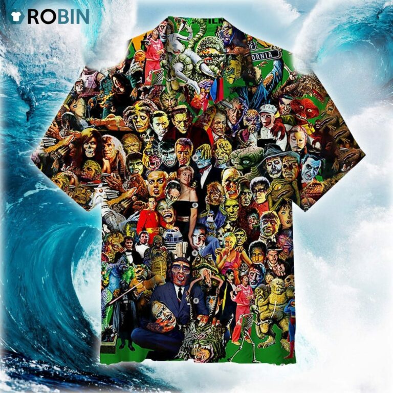 Monster Art Famous Monsters of Filmland Hawaiian Shirt