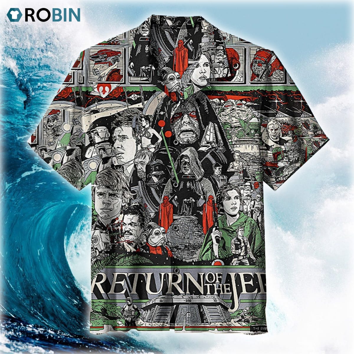 Return Of The Jedi Art Casual Button Shirt