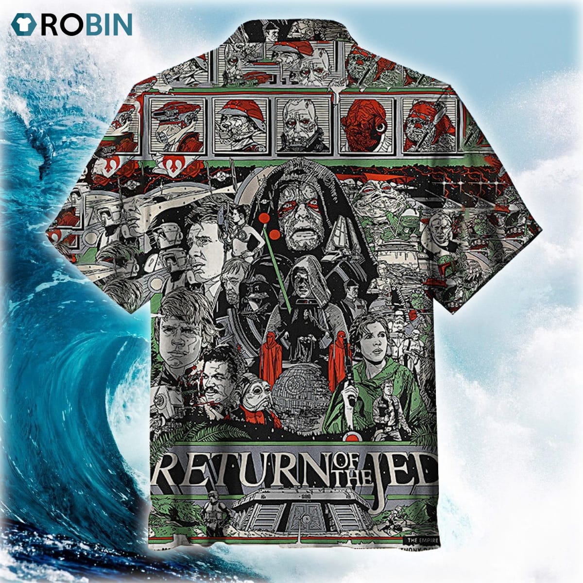 Return Of The Jedi Art Casual Button Shirt