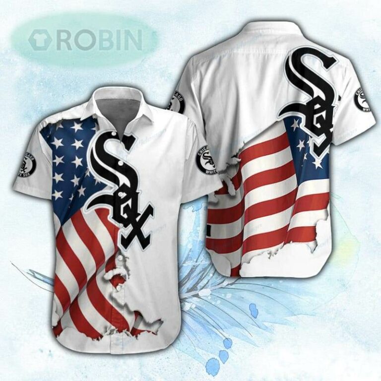 American Flag Chicago White Sox Hawaiian Shirt For Men and Women