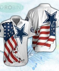 American Flag Dallas Cowboys Hawaiian Shirt For Men and Women American Flag Dallas Cowboys Hawaiian Shirt For Men and Women