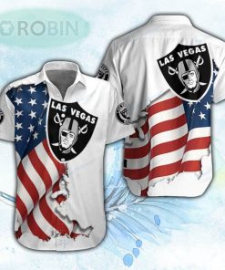 American Flag Las Vegas Raiders Hawaiian Shirt For Men and Women American Flag Las Vegas Raiders Hawaiian Shirt For Men and Women