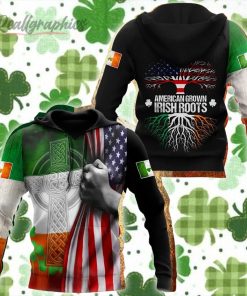 American Grown Irish Roots St.Patrick Day All Over Print Hoodie American Grown Irish Roots St.Patrick Day All Over Print Hoodie