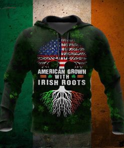 American Grown With Irish Roots Irish St.Patrick Day All Over Print Hoodie American Grown With Irish Roots Irish St.Patrick Day All Over Print Hoodie