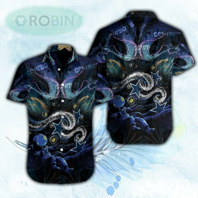Astronaut In The Galaxy Dallas Cowboys Hawaiian Shirt For Men and Women