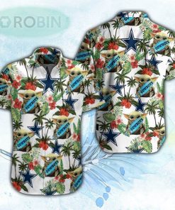 Baby Yoda Hug Dallas Cowboys Hawaiian Shirt For Men and Women