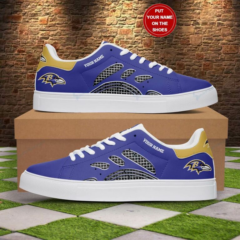 Baltimore Ravens Football Stan Smith Shoes, Gift for NFL fans