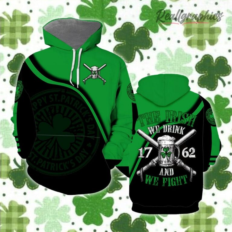 Beer St Patrick’s Day Hoodie Over Print Hoodie