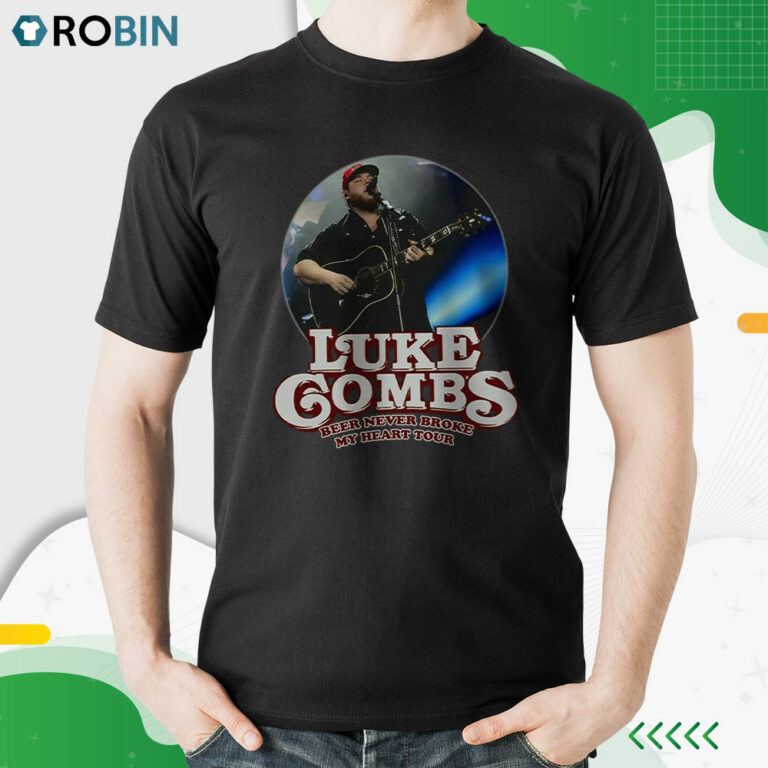Luke Combs Beer Never Broke My Heart Tour Concert Shirt