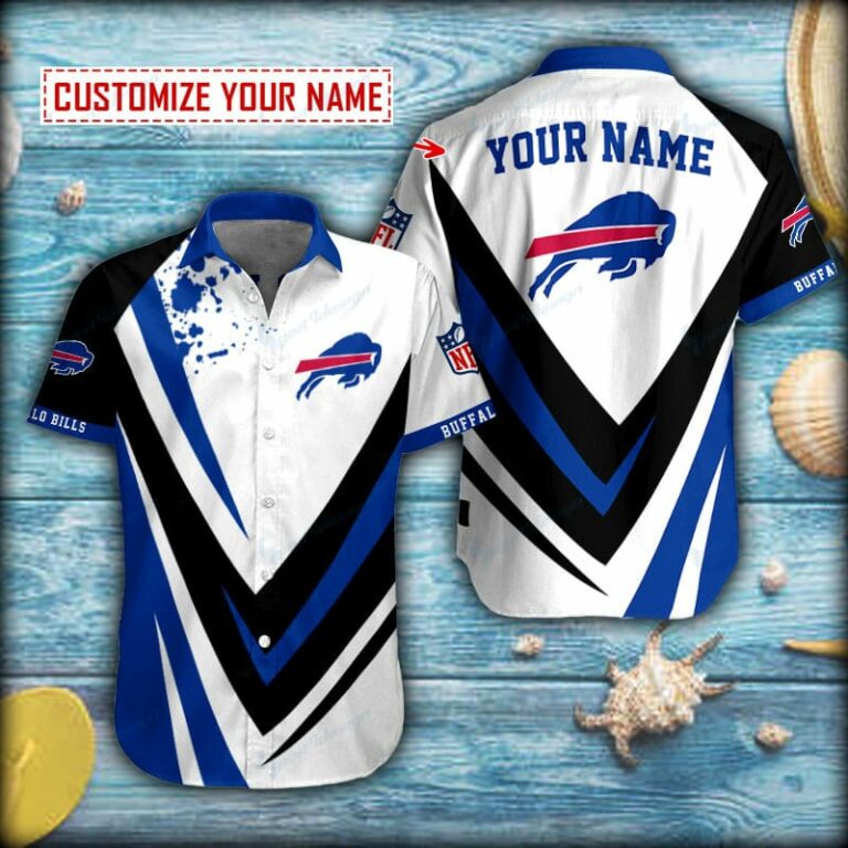 Buffalo Bills Football Logo Short Sleeve Hawaiian Shirt