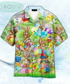 Bunny Enjoy Easter Day Aloha Hawaiian Shirts For Men And Women