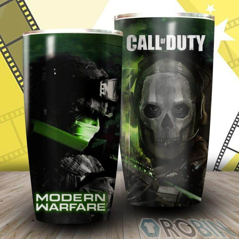 Call Of Duty Modern Warfare Video Game Insulated Stainless Steel Tumbler