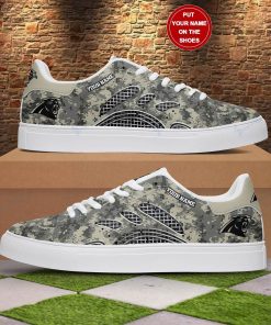 Camouflage Carolina Panthers Stan Smith Shoes, Gift for NFL fans Camouflage Carolina Panthers Stan Smith Shoes, Gift for NFL fans