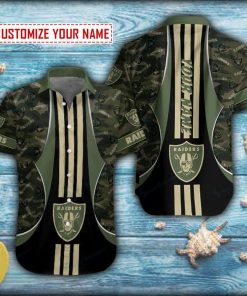 Camouflage Las Vegas Raiders Pattern Short Sleeve Hawaiian Shirt Camouflage Las Vegas Raiders Pattern Short Sleeve Hawaiian Shirt