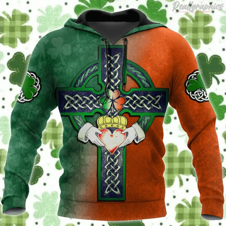 Celtic Irish St.Patrick Day All Over Print Hoodie