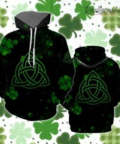 Celtic Shamrock Irish St.Patrick Day All Over Print Hoodie