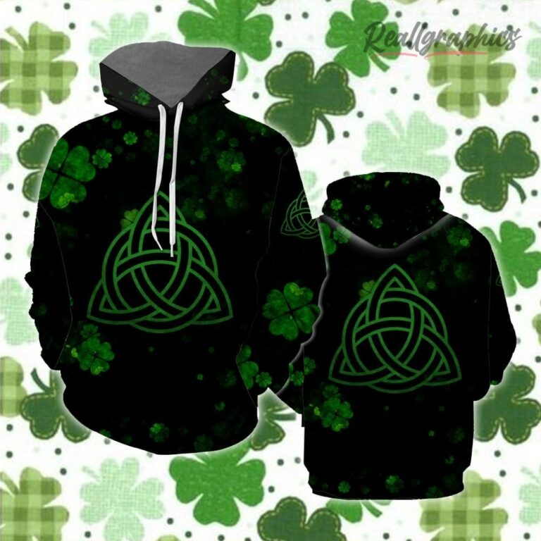 Celtic Shamrock Irish St.Patrick Day All Over Print Hoodie