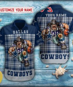 Dallas Cowboys Mascot Short Sleeve Hawaiian Shirt