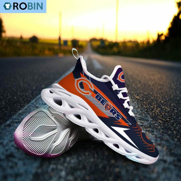 Chicago Bears Sport Shoes, NFL Sneakers Gift For Fans