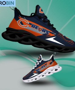 Chicago Bears Sport Shoes, NFL Sneakers Gift For Fans
