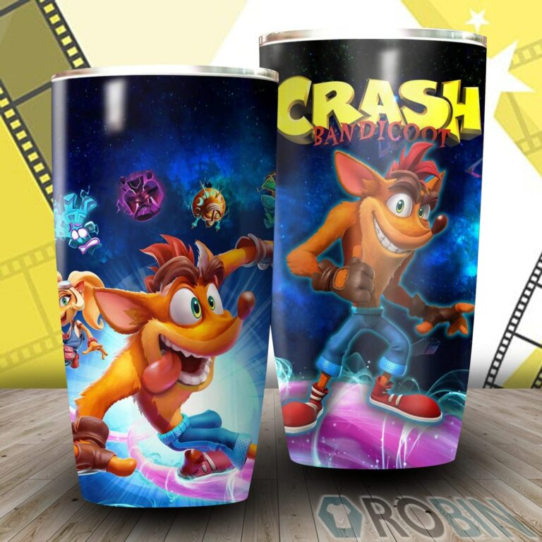 Crash Bandicoot Video Game Insulated Stainless Steel Tumbler
