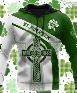 Cross St.Patrick Day All Over Print Hoodie