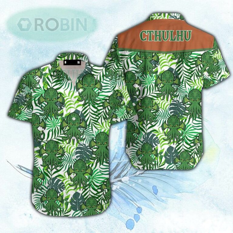 Cthulhu Tropical Hawaiian Shirt For Men & Women