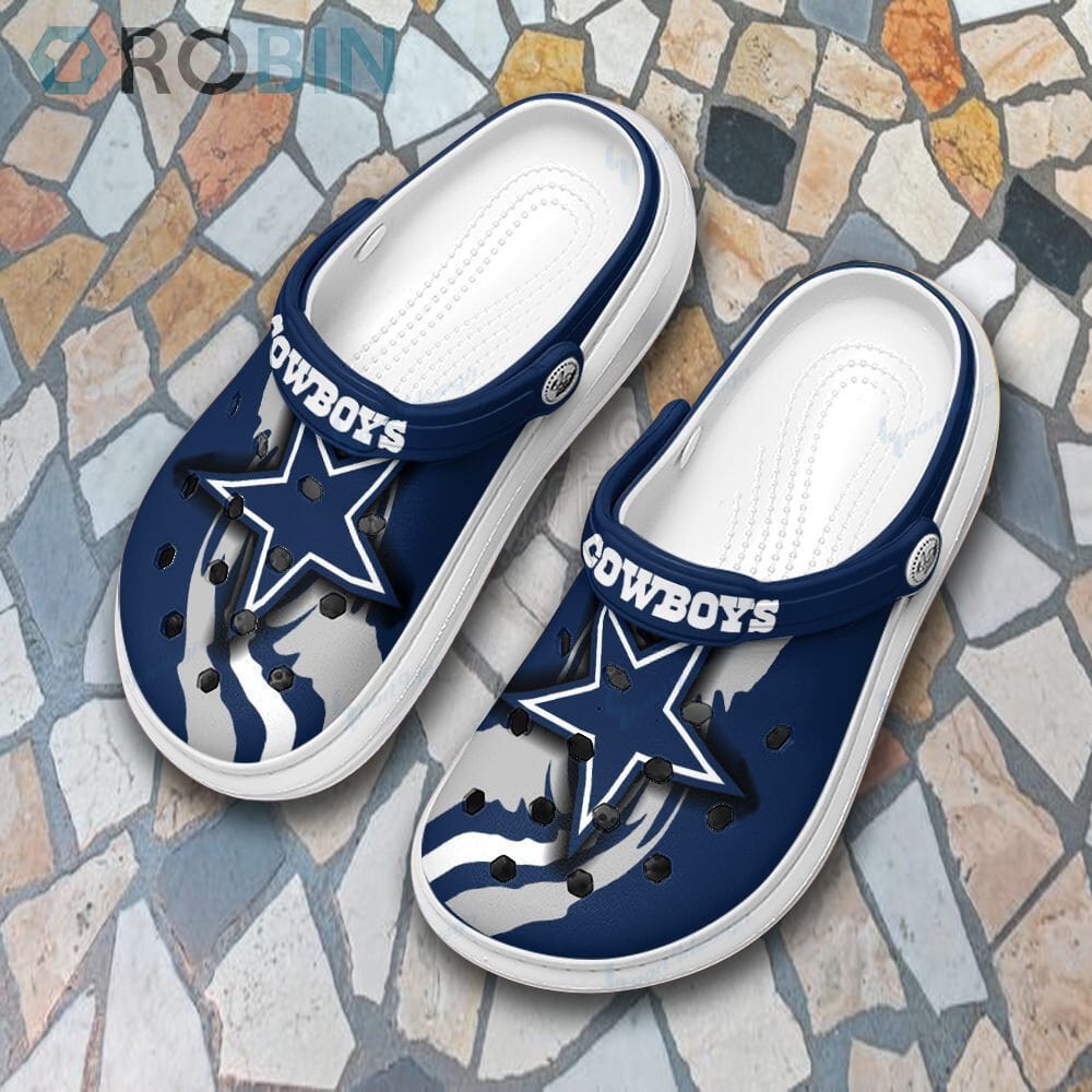Dallas Cowboys Clog Custom Crocs Style RB51 - RobinPlaceFabrics