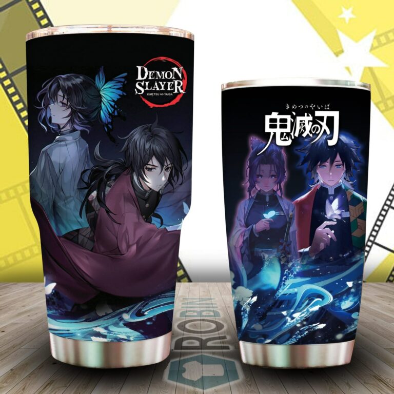 Giyuu X Sinobu Tumbler, Demon Slayer Gift for Fans