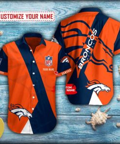 Denver Broncos Football Button Shirt