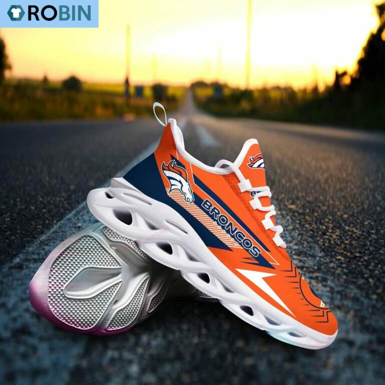 Denver Broncos Sport Shoes, NFL Sneakers Gift For Fans