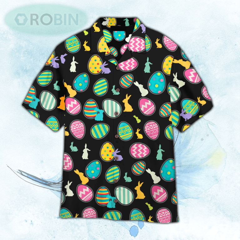 Easter Day Bunny Pattern Hawaiian Shirt For Men and Women