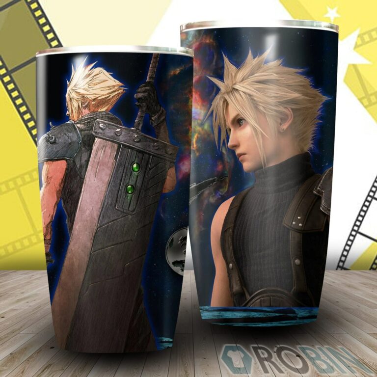 Final Fantasy Vii Cloud Video Game Insulated Stainless Steel Tumbler