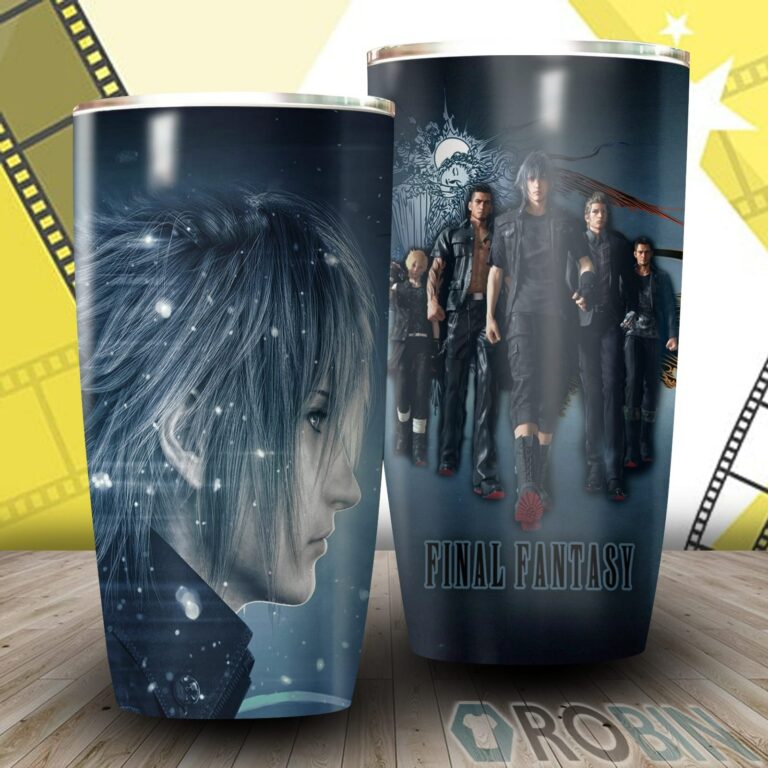 Final Fantasy Xv Noctis Video Game Insulated Stainless Steel Tumbler