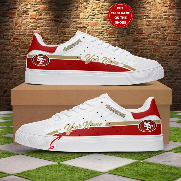 San Francisco 49ers Logo Stan Smith Shoes, Gift for 49ers fans