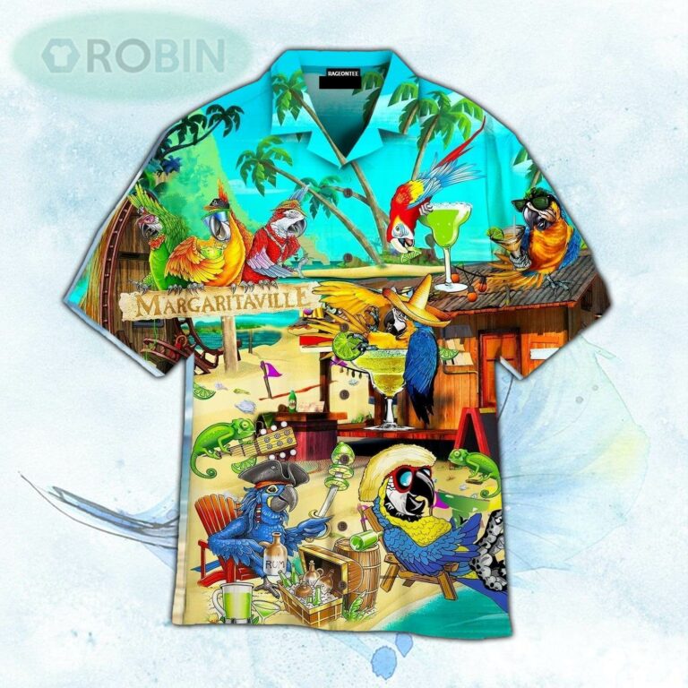 Funny Parrot In Summer Beach Party Hawaiian Shirt For Men and Women
