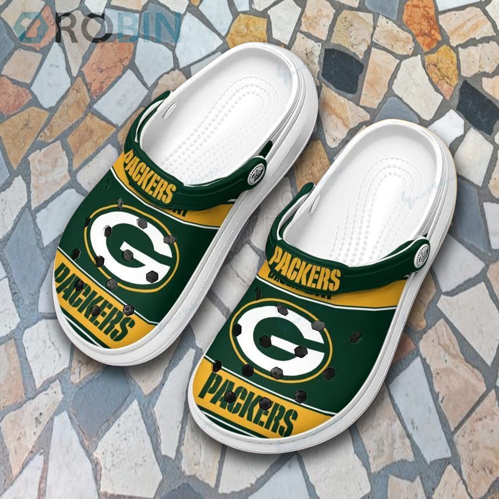 Green Bay Packers Clog Custom Crocs Style RB26 - RobinPlaceFabrics
