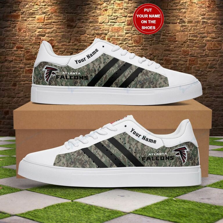 Camouflage Atlanta Falcons Stan Smith Shoes, Gift for NFL fans