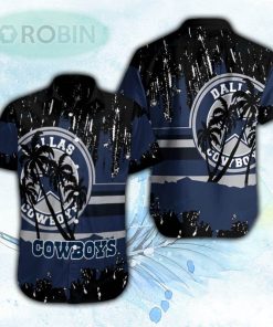 Grunge Palm Tree Dallas Cowboys Hawaiian Shirt For Men and Women