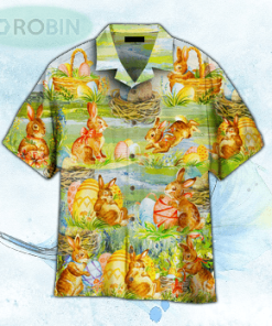 Happy Bunny Egg Happy Easter Day Hawaiian Shirt For Men and Women