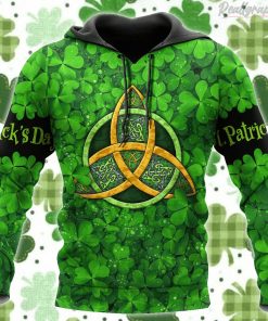 Happy St Patrick’s Day Irish Hoodie Over Print Hoodie