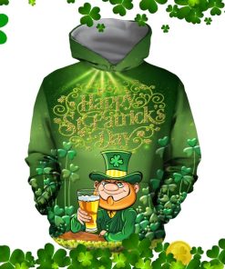 Happy St Patrick’s Day Irish All Over Print Hoodie