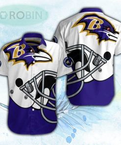 Helmet Baltimore Ravens Hawaiian Shirt For Men and Women