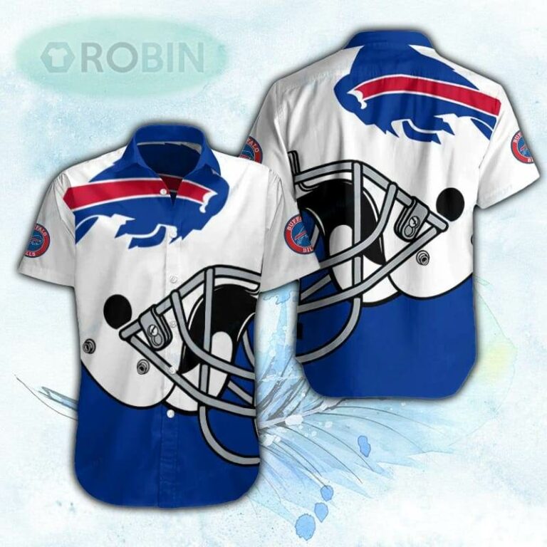 Helmet Buffalo Bills Logo Hawaiian Shirt For Men and Women